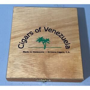 Wooden Cigar Box Premium Cigars Of Venezuela Orinoco Vintage